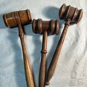 Wooden Gavels/Mallets (set of 3)